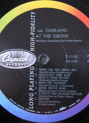 Judy Garland With Freddy Martin And His Orchestra : At The Grove (LP, Album, Mono)