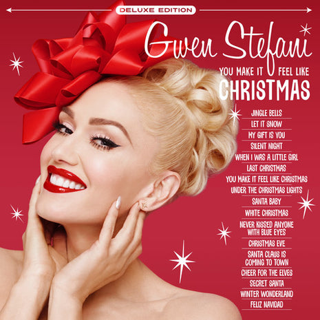 the album cover for Gwen Stefani - You Make It Feel Like Christmas