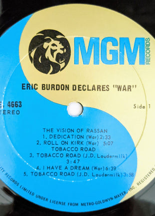 Eric Burdon Declares "War"* : Eric Burdon Declares "War" (LP, Album)