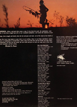 Larry Long : Run For Freedom (LP, Album)