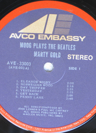 Marty Gold : Moog Plays The Beatles (LP, Album, Gat)