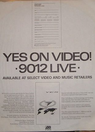 Yes : 9012Live - The Solos (LP, Album, SP )