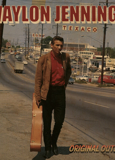 the album cover for Waylon Jennings / Holly,Buddy - Original Outlaw (Red White & Blue Vinyl) [Reissue]