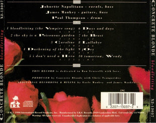Concrete Blonde : Bloodletting (CD, Album, Club)