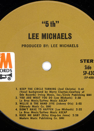 Lee Michaels : 5th (LP, Album, Pit)