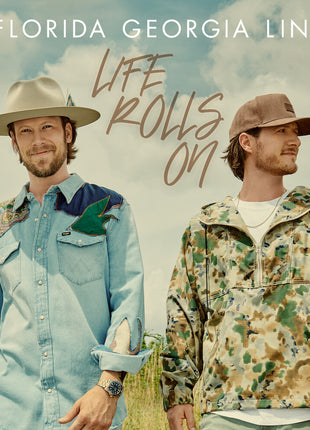 the album cover for Florida Georgia Line - Life Rolls On