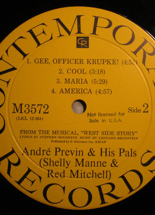 André Previn & His Pals : West Side Story (LP, Album, Mono)