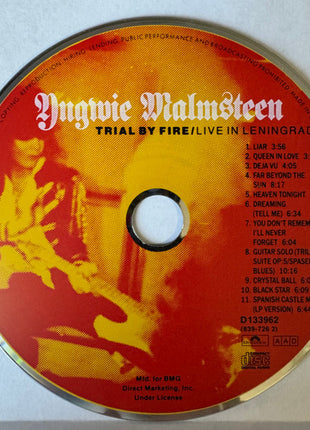 Yngwie Malmsteen : Trial By Fire: Live In Leningrad (CD, Album, Club)