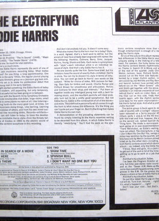 Eddie Harris : The Electrifying Eddie Harris (LP, Album, RP, MO )