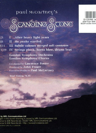 Paul McCartney : Standing Stone (CD, Album, Club, BMG)