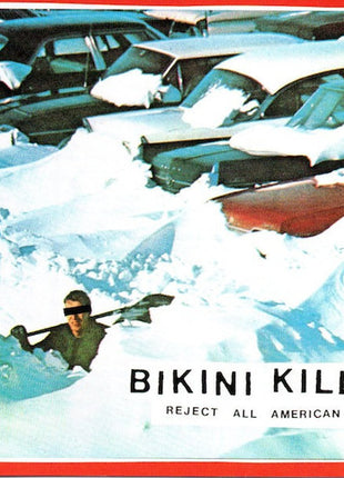 the album cover for Bikini Kill - Reject All American