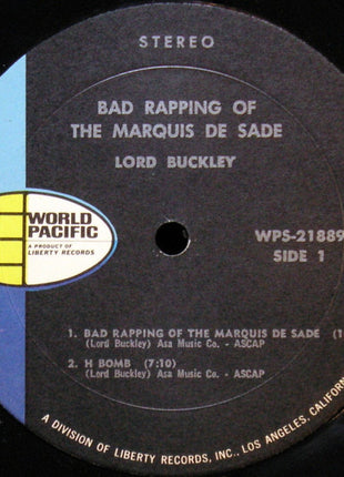 Lord Buckley : Bad Rapping Of The Marquis De Sade (LP)