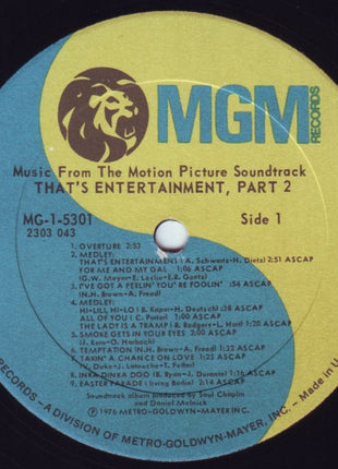 Various : Music From The Motion Picture Soundtrack - That's Entertainment, Part 2 (LP, Comp, PRC)