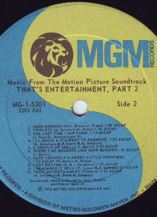 Various : Music From The Motion Picture Soundtrack - That's Entertainment, Part 2 (LP, Comp, PRC)