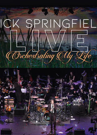 the album cover for Rick Springfield - Orchestrating My Life: Live