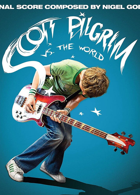 the album cover for Various Artists - Scott Pilgrim vs. The World (Original Motion Picture Score) [Teal Blue 2 LP]