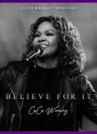 the album cover for Cece Winans - Believe For It Live