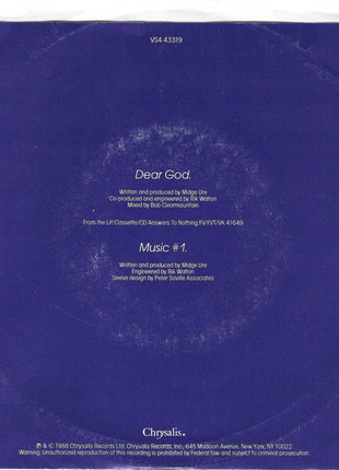 Midge Ure : Dear God (7", Single)