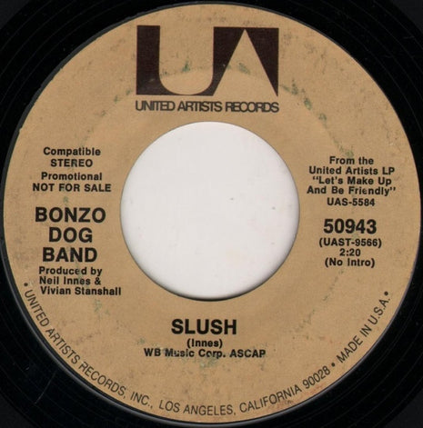 Bonzo Dog Doo-Dah Band : Slush (7", Promo)