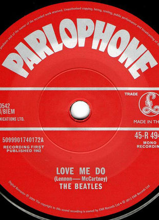 The Beatles : Love Me Do (7", Single, Mono, Ltd, M/Print, RE, RM)