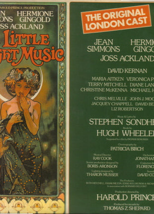 "A Little Night Music" Original London Cast, Jean Simmons (2), Hermione Gingold, Joss Ackland : A Little Night Music (LP, Album)