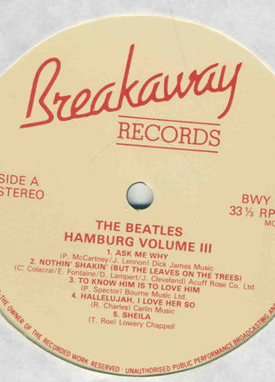 The Beatles : The Hamburg Tapes Volume 3 (LP, Unofficial)