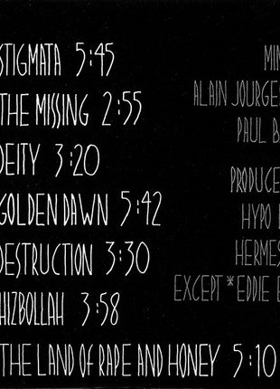 Ministry : The Land Of Rape And Honey (CD, Album)