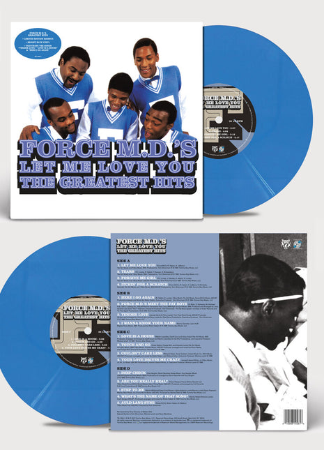 the album cover for Force M.D.'S - Let Me Love You (The Greatest Hits) [Blue Translucent]