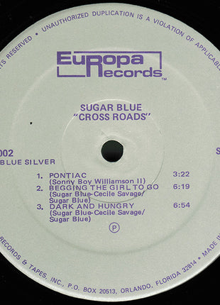 Sugar Blue : Cross Roads (LP)