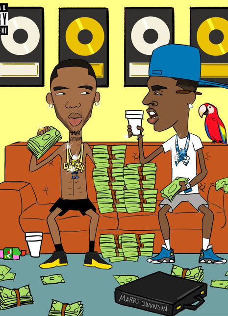 the album cover for Young Dolph / Key Glock - Dum & Dummer 2 [Digipak]