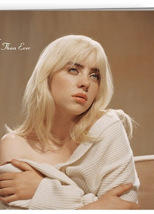 the album cover for Billie Eilish - Happier Than Ever [CD/Photo Book]