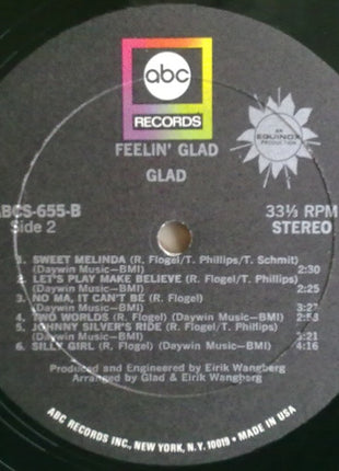 Glad (4) : Feelin' Glad (LP, Album)