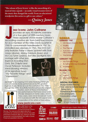 John Coltrane : Live In '60, '61 & '65 (DVD-V, Mono, RM, NTSC)