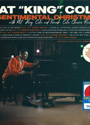 the album cover for Nat Cole  King - Sentimental Christmas With Nat King Cole & Friends