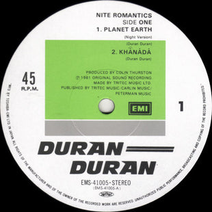 Duran Duran : Nite Romantics (12")