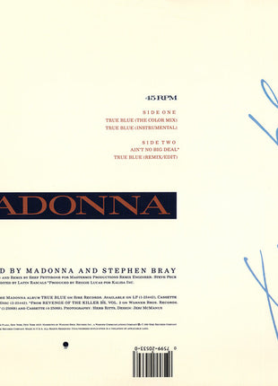 Madonna : True Blue (12", Maxi, SRC)