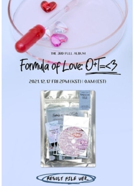 the album cover for TWICE - Formula Of Love: O+T=<3 (Result File Version)