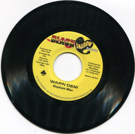 Elephant Man : Warn Dem (7")