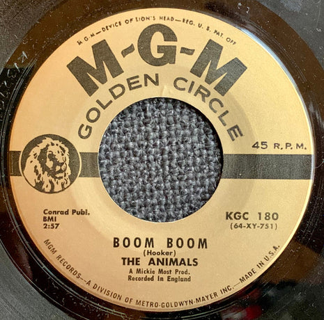 The Animals : Boom - Boom  (7", Single)