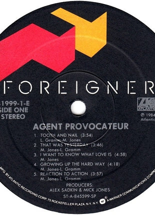 Foreigner : Agent Provocateur (LP, Album, Spe)