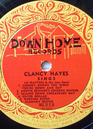 Clancy Hayes, Lu Watters And The Yerba Buena Jazz Band : Clancy Hayes Sings (LP, Album)