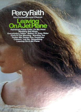 Percy Faith And His Orchestra And Chorus : Leaving On A Jet Plane (LP, Album)