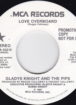 Gladys Knight And The Pips : Love Overboard (7", Single, Promo)