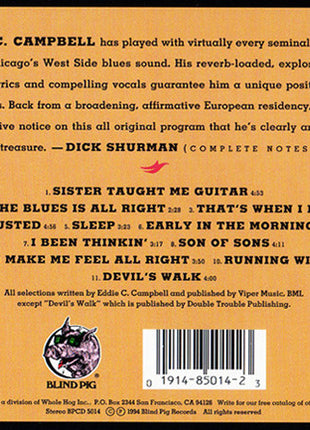 Eddie C. Campbell : That's When I Know (CD, Album)