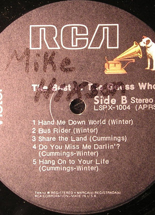 The Guess Who : The Best Of The Guess Who (LP, Comp, RE, Bla)