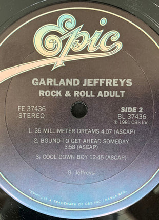 Garland Jeffreys : Rock & Roll Adult (LP, Album, Ter)