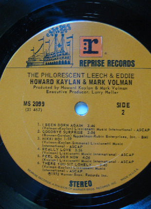 Mark Volman And Howard Kaylan : The Phlorescent Leech & Eddie (LP, Album)
