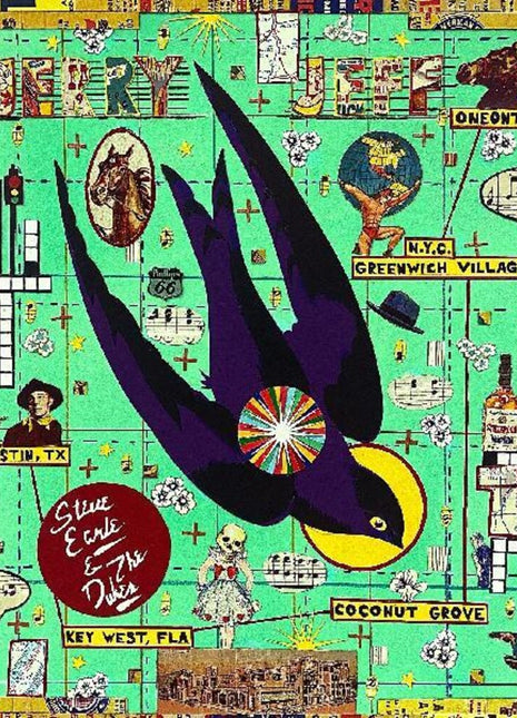 the album cover for Steve Earle & The Dukes - JERRY JEFF [Indie Exclusive Limited Edition Clear LP]