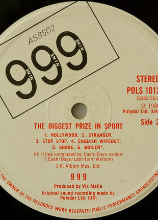 999 : The Biggest Prize In Sport (LP, Album)