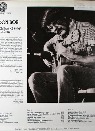 Gordon Bok : A Rogue's Gallery Of Songs For 12-String (LP, Album)
